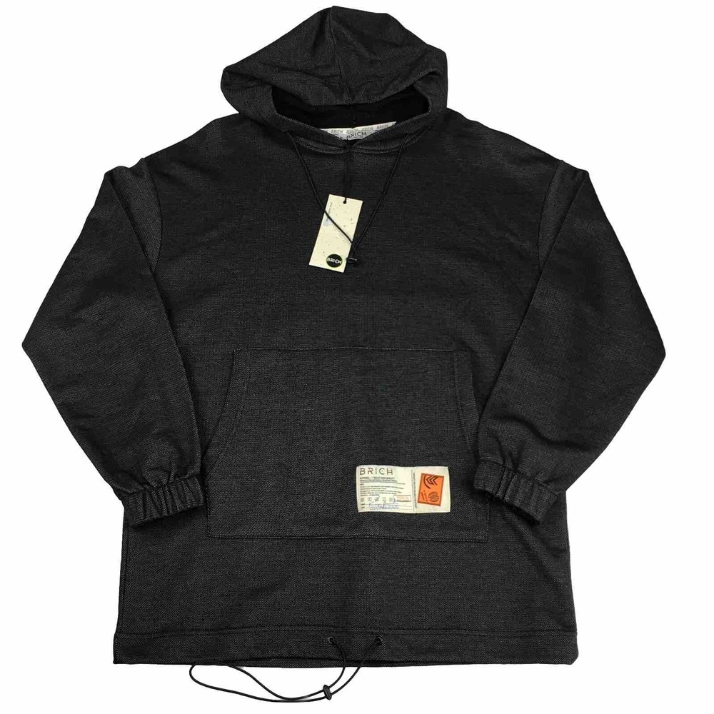 KING BRICH Mens Hoodie Large Dark Gray NWT!